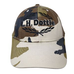 L.H. Dottie Company Strapback Hat Camouflage One Size Adjustable Embroidered